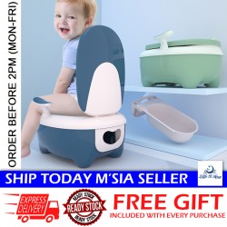 Little B House Penguin Baby Toilet Seat Multipurpose 2 in 1 Training Potty Bowl and Stool Tandas Kanak - BA15