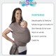[Little B House] Baby Wrap Carrier Sling Breathable 婴儿背巾 Sling Bayi - BF05