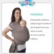 [Little B House] Soft and Breathable Baby Wrap Carrier Perfect Baby Carrier Wrap Sling Newborn 婴儿背巾 Sling Bayi - BF05
