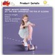 Little B House Children's Scooter Can Sit and Push LED Light Wheels Scooter Skuter Kanak Kanak - OD01