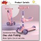 Little B House Children's Scooter Can Sit and Push LED Light Wheels Scooter Skuter Kanak Kanak - OD01