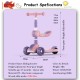 Little B House Children's Scooter Can Sit and Push LED Light Wheels Scooter Skuter Kanak Kanak - OD01