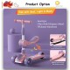 Little B House Children's Scooter Can Sit and Push LED Light Wheels Scooter Skuter Kanak Kanak - OD01