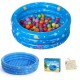 [Little B House] Inflatable Swimming Pool 3Ring Round Pool In-Outdoor for Baby/Family/Children Kolam Renang - OD04