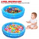 [Little B House] Inflatable Swimming Pool 3Ring Round Pool In-Outdoor for Baby/Family/Children Kolam Renang - OD04