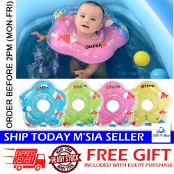 [Little B House] Baby Neckband Inflatable Tube Ring Swimming Tires Neckring Mini Swim Ring Cincin Renang - OD12