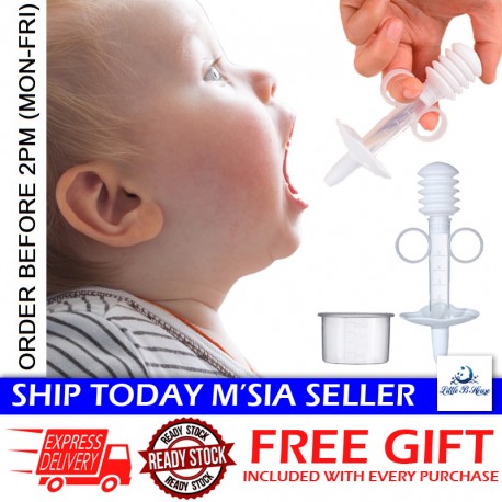 Little B House Baby Squeeze Dropper Syringe Medicine Feeding Scale Syringe Pengumpan Ubat Bayi - BKM25