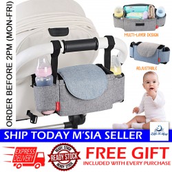Little B House Multifunctional Baby Stroller Bag Hanging Storage Pack Portable Bottle Bags 婴儿车挂包收纳袋 Beg Stroler - BAG06