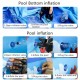 [Little B House] 3 Rings Inflatable Rectangular/Circle Swimming Pool Outdoor Kids Pool Kolam Renang - SwimmingPool