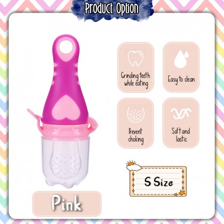 Little B House Baby Food Bite Bags Grinding Pacifier Infant Teething Feeding Pacifier Makanan - TW08