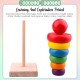 [Little B House] Wooden Stacking Stack Up Colorful Rainbow Tower Montessori Toys叠叠乐Mainan Montessori-BT100