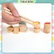 [Little B House] Wooden Fruit Chopsticks with Storage Bag Montessori Toys Exercise Baby Finger Fine Training 专注力游戏-BT101