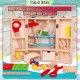 [Little B House] Wooden Simulation Tool Box Set Nut Disassembly & Assembly Toys Mainan Alat Pembinaan - BT107
