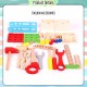 [Little B House] Wooden Simulation Tool Box Set Nut Disassembly & Assembly Toys Mainan Alat Pembinaan - BT107