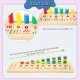 [Little B House] Wooden Logarithmic Board Digital Pairing Math Puzzle Toys Mainan Matematik - BT109