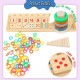 [Little B House] Wooden Logarithmic Board Digital Pairing Math Puzzle Toys Mainan Matematik - BT109