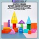 [Little B House] Multicolored Math Geometric Shapes Wooden Building Blocks Kids Toys Geometri Blok-BT110