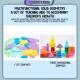 [Little B House] Multicolored Math Geometric Shapes Wooden Building Blocks Kids Toys Geometri Blok-BT110