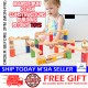 [Little B House] DIY Marble Ball Wooden Colorful Montessori Toys Marble Run Building Blocks Toys Blok Kayu - BT116