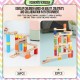 [Little B House] DIY Marble Ball Wooden Colorful Montessori Toys Marble Run Building Blocks Toys Blok Kayu - BT116
