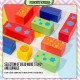 [Little B House] DIY Marble Ball Wooden Colorful Montessori Toys Marble Run Building Blocks Toys Blok Kayu - BT116
