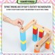 [Little B House] DIY Marble Ball Wooden Colorful Montessori Toys Marble Run Building Blocks Toys Blok Kayu - BT116