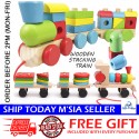 Little B House Disassembly Combination 3 Small Wooden Train Educational Toy Building Blocks Mainan Bentuk - BKM29