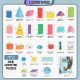 [Little B House] Multicolored Math Geometric Shapes Wooden Building Blocks Kids Toys Geometri Blok-BT110