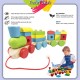 Little B House Disassembly Combination 3 Small Wooden Train Educational Toy Building Blocks Mainan Bentuk - BKM29
