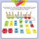 Little B House Disassembly Combination 3 Small Wooden Train Educational Toy Building Blocks Mainan Bentuk - BKM29