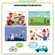 [Little B House] Basic/Advanced Early Education Color Shape Learning Flash Card Kad Flash - BT120