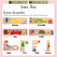 [Little B House] Wooden 28pcs Animal Solitaire Cognitive Wooden Domino Building Blocks Toy Set Blok Domino-BT123