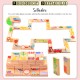 [Little B House] Wooden 28pcs Animal Solitaire Cognitive Wooden Domino Building Blocks Toy Set Blok Domino-BT123
