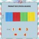 Little B House Wooden Mathematical Intelligence Stick Number Cards & Counting Rods Mainan Matematik - BKM33