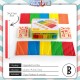 Little B House Wooden Mathematical Intelligence Stick Number Cards & Counting Rods Mainan Matematik - BKM33