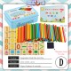 Little B House Wooden Mathematical Intelligence Stick Number Cards & Counting Rods Mainan Matematik - BKM33