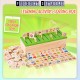 [Little B House] Wooden Classification Box Math Alphabet Teaching Montessori Toys 数字形状配对 Mainan Montessori - BT127