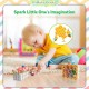 [Little B House] Toddler Fine Motor Skills Hive Matching Game Bees with Clamp Montessori Mainan Montessori - BT129