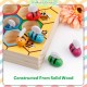 [Little B House] Toddler Fine Motor Skills Hive Matching Game Bees with Clamp Montessori Mainan Montessori - BT129
