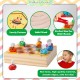[Little B House] Toddler Fine Motor Skills Hive Matching Game Bees with Clamp Montessori Mainan Montessori - BT129