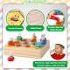 [Little B House] Toddler Fine Motor Skills Hive Matching Game Bees with Clamp Montessori 蒙氏玩具 Mainan Montessori - BT129