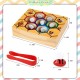 [Little B House] Toddler Fine Motor Skills Hive Matching Game Bees with Clamp Montessori Mainan Montessori - BT129