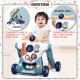 [Little B House] Multifunctional Learning to Walk and Stand with Music Push Baby Walker Kereta Berjalan - BT134