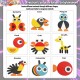 [Little B House] Wooden Pattern Animal Geronimo Animal Blocks Jigsaw Puzzle Kids Toys Montessori Teka Teki - BT135