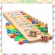 [Little B House] Teaching Logarithmic Board with Rainbow Donuts Kids Counting Montessori Toy Mainan Nombor -BT136