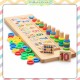 [Little B House] Teaching Logarithmic Board with Rainbow Donuts Kids Counting Montessori Toy 对数板 Mainan Nombor -BT136