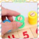[Little B House] Teaching Logarithmic Board with Rainbow Donuts Kids Counting Montessori Toy Mainan Nombor -BT136