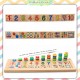 [Little B House] Teaching Logarithmic Board with Rainbow Donuts Kids Counting Montessori Toy Mainan Nombor -BT136