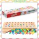 [Little B House] Teaching Logarithmic Board with Rainbow Donuts Kids Counting Montessori Toy Mainan Nombor -BT136