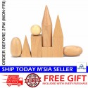 [Little B House] 10pcs 3D Geometric Mystery Bag Block Set Toys Shapes Montessori Toys Mainan Bentuk - BT145